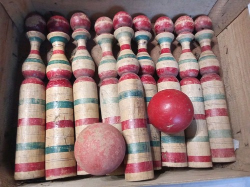 Ancien jeu quilles bois - ancien,