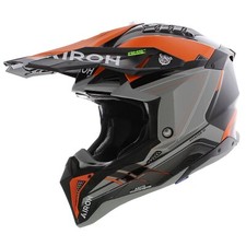 Airoh Helmet Aviator 3 AMS² Sabre orange brillant noir gris