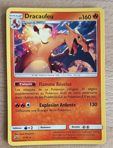 Carte pokémon dracaufeu 70 - carte,