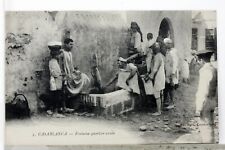 FONTAINE QUARTIER ARABE   CASABLANCA MAROC CPA  POSTCARD 8077