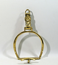 PORTE-MANTEAU, PATERE en laiton, étrier, équitation, vintage