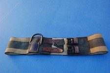 ANCIENNE CEINTURE DE FANFARE - CUIR ET TISSU -MUSIQUE  - COLLECTION -GUERRE -/CS