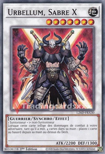 Urbellum sabre x - yu-gi-oh!, urbellum,