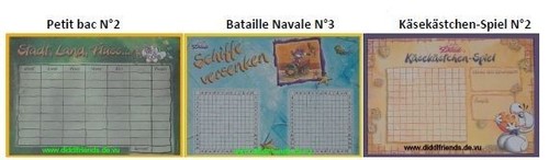 Feuilles jeux diddl rares - 3,