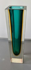 FLAVIO POLI, SOMMERSO VASE en COULEUR VERRE MURANO 1970  Alessandro Mandruzzato.