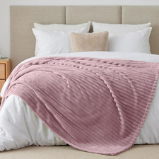 Plaid Polaire Violet Baie Pour