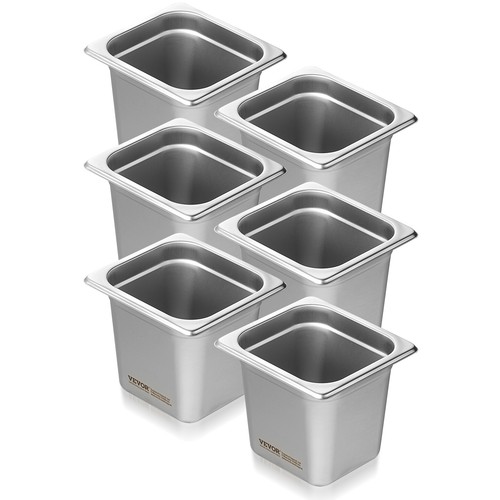 Vevor 6pcs bac gastronorme - 6pcs,