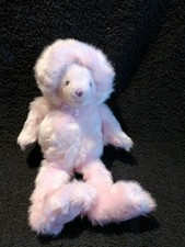 Doudou  peluche ours fourrure rose Doudou et compagnie  Etat neuf