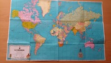 Affiche Carte LE MONDE  Cartes