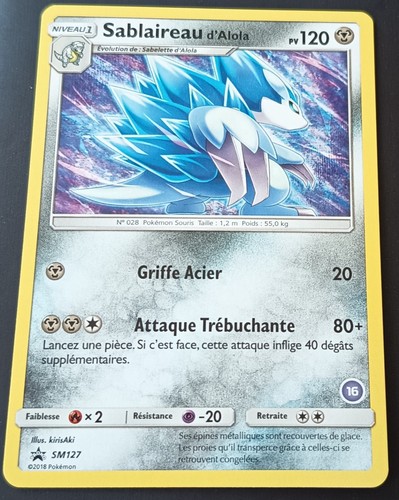 Carte pokémon sablaireau - carte,
