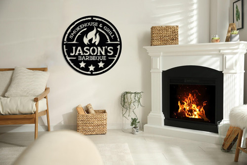 Personalized metal barbecue - personalized,