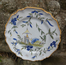 Assiette faience du Sud XIX