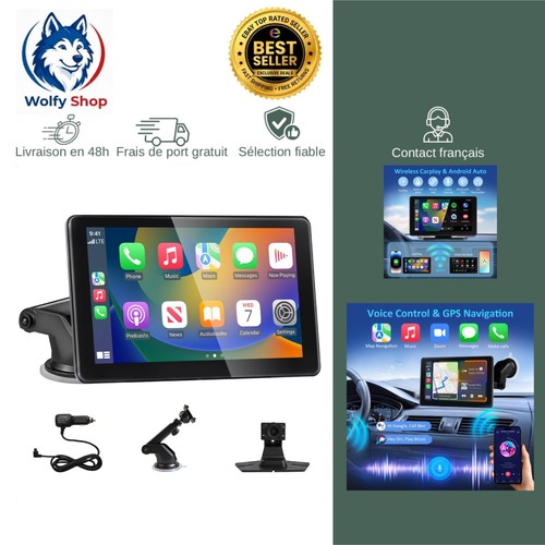 écran carplay voiture - carplay, 7"