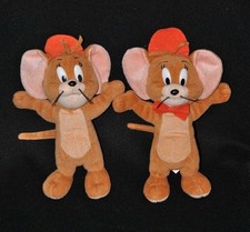 Lot 2 Peluche Doudou Souris Jerry FERRERO SPA ALBA Casquette Tom & Jerry 20 Cm
