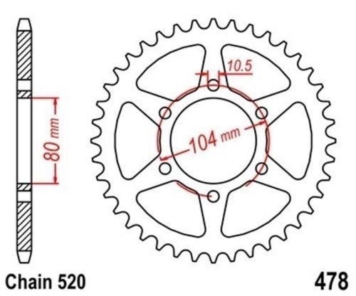 Roue chaîne dents pour - roue,