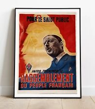 Poster retro - De Gaulle (REPRODUCTION)