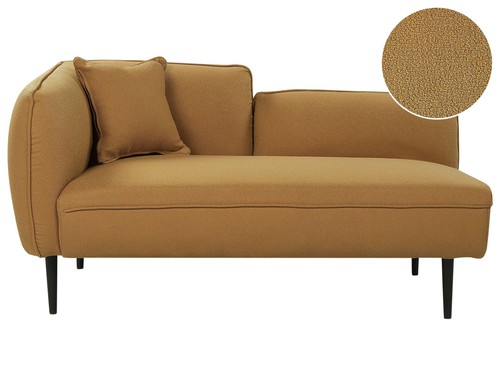 Chaise longue bouclé à - bouclé,