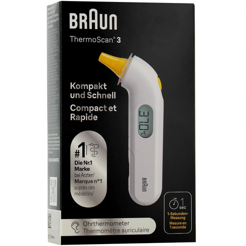 Thermomètre auriculaire braun - thermomètre,