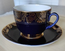 Tasse cobalt avec soucoupe - tasse,