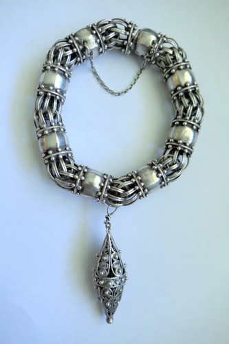 Bracelet argent massif - en,