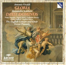 VIVALDI Gloria SCARLATTI Dixit Dominus PINNOCK  English Concert [CD] Full Silver