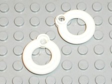 2 x LEGO white Flotation Ring ref 30340 / Set 60104 5891 7994 10246 41095 21310 
