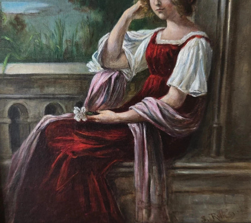 Tableau ancien peinture huile - tableau,