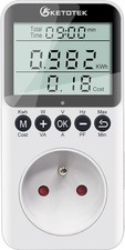 Wattmètre Prise Compteur d'Énergie, Prise de Consommation Électrique avec l'