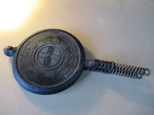 Ancien gaufrier fonte - en,