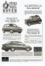 Publicité Advertising  078  1993   la Rover 111l Mini British Open II 114 LD
