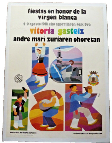 Affiche entoilee fiestas - affiche,