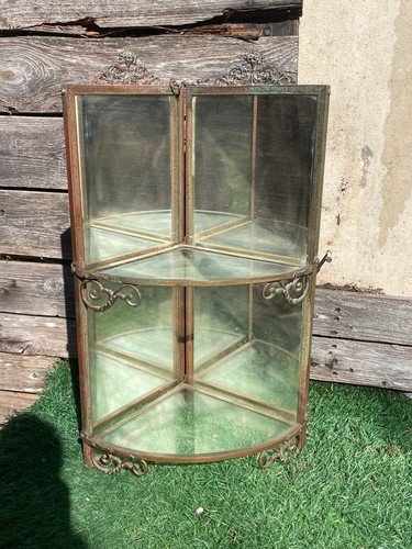 Ancienne vitrine angle - ancienne, en