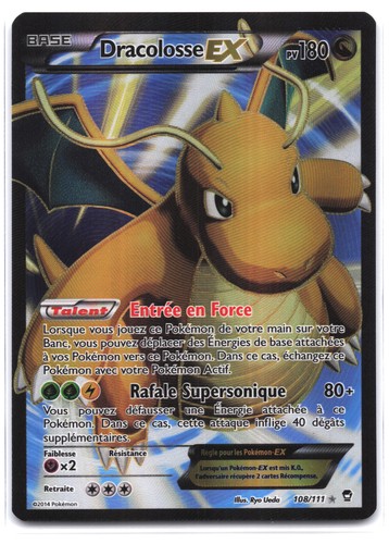 Carte pokémon dracolosse - carte,