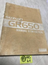 Suzuki GR650 D 1983 650 GR Tempter manuel revue technique moto service atelier