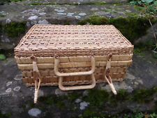 PETITE VALISE, PANIER VINTAGE EN ROTIN, OSIER - 29 x 19 x 12 cm de hauteur