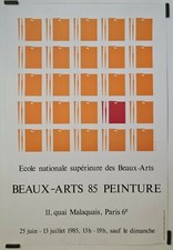 Maryam Beaux Arts 85 peinture 1985 Affiche Originale	Exposition Abstrait
