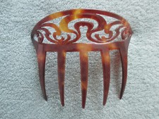 Ancien Grand Peigne Barrette à Cheveux  Chignon.