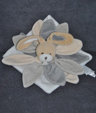 ? Lapin Plat Beige Crème Taupe Gris Blanc Collector DOUDOU ET COMPAGNIE DC2792