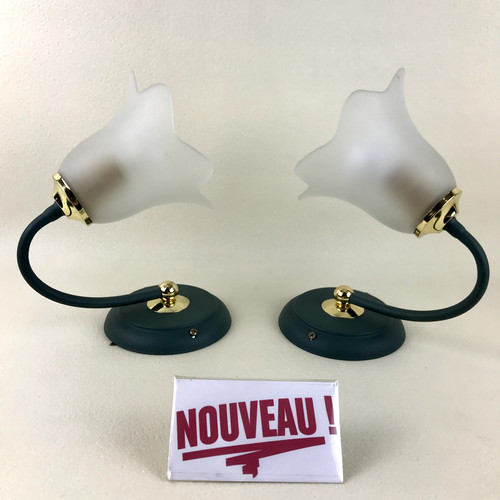 Paire appliques murales - d'appliques,