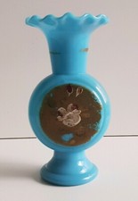Vase ancien opaline fin
