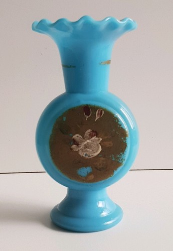 Vase ancien opaline - , fin