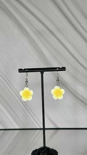 Boucles oreilles plumeria - boucles, d'oreilles