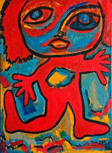 Poupée rouge 110x81 - rouge, cm