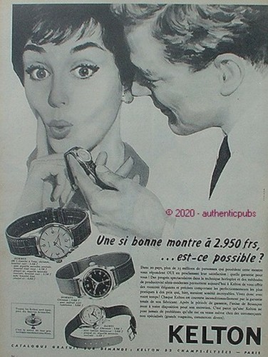 Publicite kelton montre - publicite,