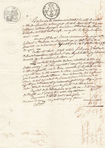 Vieux papier ancien acte civil - acte,