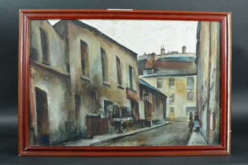 Tableau ancien vue rue - ancien,