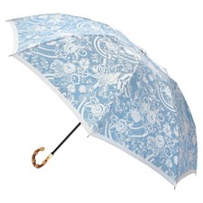 Makita Shoten Co., Ltd. Parapluie pliant pour femmes Mini Kirie Sarasa bleu vert