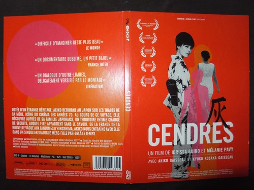 Dvd cendres guiro pavy - cendres,