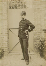France, Militaire français en uniforme ca.1900 vintage citrate print Vintage cit