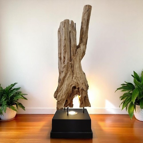 Lampe sur pied - lampe, bois
